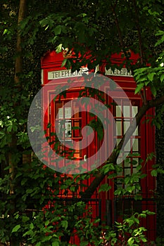 British telephone booth