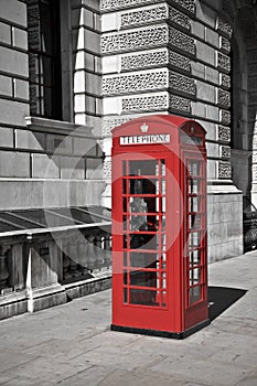 British telephone booth