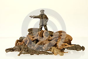 British toy soldier commander