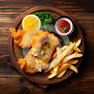 British Traditional Fish and Chips