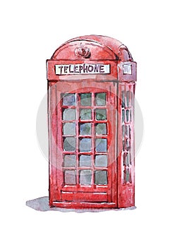 British traditional telephone booth