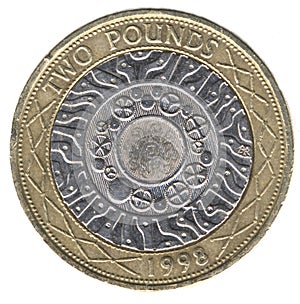 Britský dvě libra mince ()  
