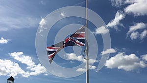 British Union flag flying