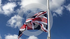 British Union flag flying