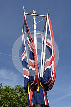 British Union Flags on The Mall. London. England photo