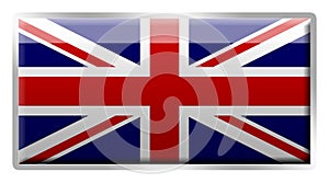 British Union Jack enamelled metal badge