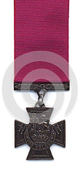 British Victoria Cross - Crimson Ribbon photo