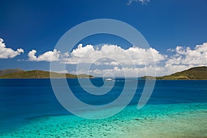 British Virgin Island from St John in the US Virgin Islands