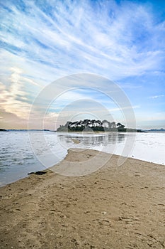 Brittany, the Morbihan gulf, view from the Ile aux Moine