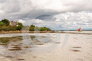 Brittany, panorama of the Morbihan gulf