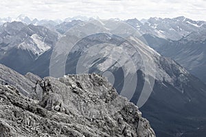 Brittle Rock Peak in Banff National Park