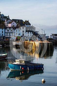 Brixham Harbour Jetty caught in the setting sun