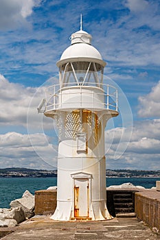 Brixham Harbour Lighthouse. Brixham, Devon, UK, June 10, 2024