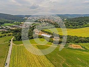 Brno-Bystrc the green district from above, Czech Republic