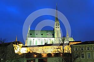 Brno in night photo