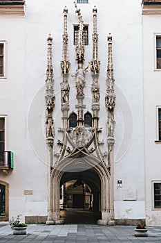 Brno Old Town Hall or Stara Radnice Entrance