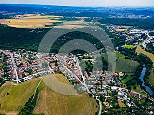 Brno zoo on the hill of monks from above