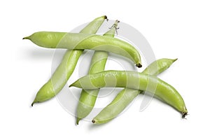 Broad beans in pod