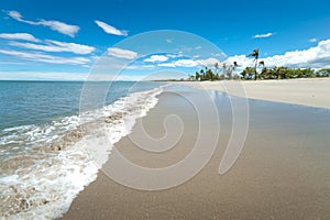 Broad White Sandy Tropical beach