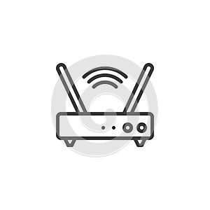 Broadband connection line icon