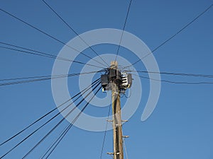 broadband fibre optics pole