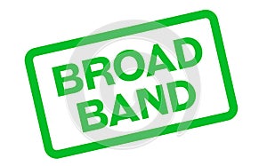 Broadband sticker stamp