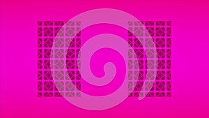 Broadcast Panning Hi-Tech Patterned Windows, Magenta, Architecture, 3D, Loopable, 4K