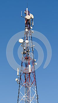 Broadcast Satellite Antenna Tower