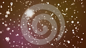 Broadcast Snow Flakes, Brown, Events, Loopable, 4K