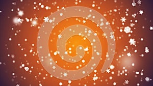 Broadcast Snow Flakes, Orange, Events, Loopable, 4K