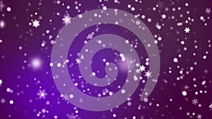 Broadcast Snow Flakes, Purple, Events, Loopable, 4K