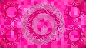 Broadcast Spinning Hi-Tech Flower Patterns, Magenta, Events, 3D, 4K