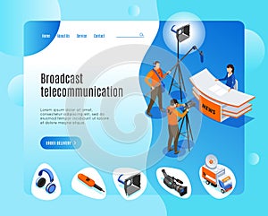 Broadcast Telecommunication Landing Page