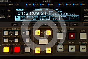 Broadcast vcr display