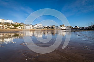 Broadstairs viking bay beach at dawn isle of thanet