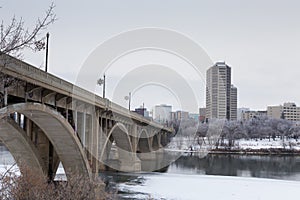 The Broadway Bridge in Winter