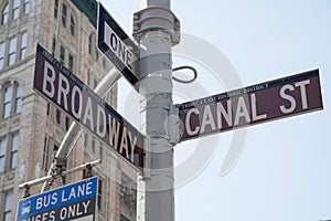 Broadway and Canal street photo