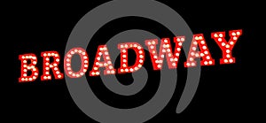 Broadway Lights Sign photo