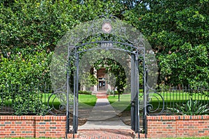 Broadway Street Gate to Newcomb College at Tulane University