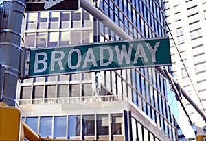 Broadway Street sign, Manhattan, New York City