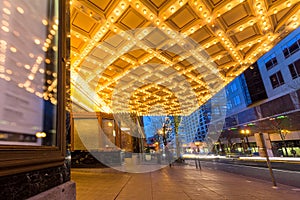 Broadway Theater Marquee Lights in Downtown