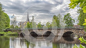 Broby Stone Bridge and Church