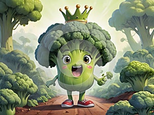 Broccoli Betty character Cartoon Illustration