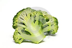 Broccoli Cabbage Isolated on White Background