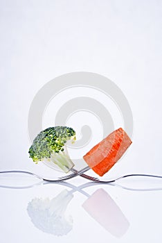 Broccoli and carrot composition