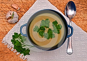 Broccoli Cream Soup Top View