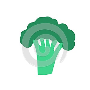 broccoli doodle style vector element. handdraw illustration