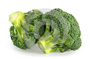 Broccoli isolated white background