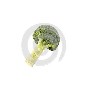 Broccoli isolated on white background with clipping path.