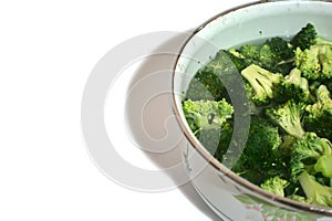 Broccoli soup with copy space, Vegetarian Healthy food fresh green